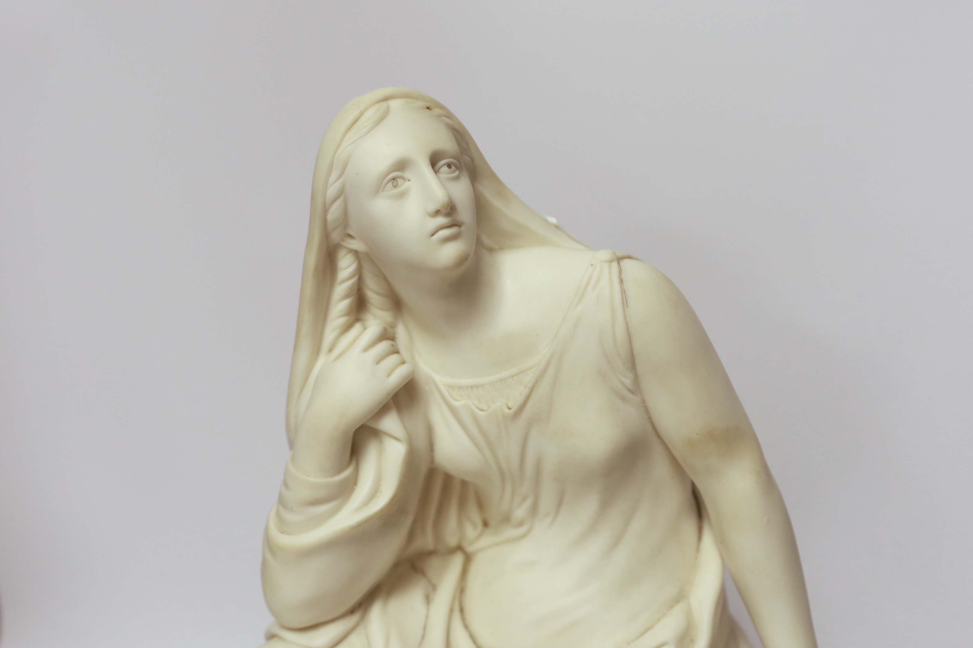 A Minton parian figure of a maiden, 1859, 38cm high